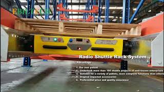 EBILTECH High Density Pallet Racking Systems With Radio Shuttle(pallet runner)