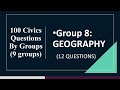 2024 easy to learn the 100 civics questions for us citizenship test by 9 groups