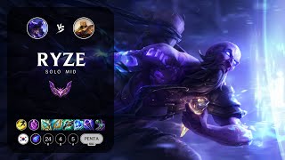 Ryze Mid vs Azir - KR Master Patch 14.4