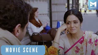 बॉयफ्रेंड के साथ मूवी डेट पर गईं श्री देवी | English Vinglish Best Scenes | Sridevi, Mehdi Nebbou