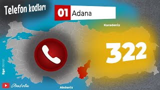 Türkiye Şehirlerarası Telefon Kodları