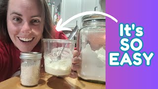 Simple and Easy Process to Rehydrate Sourdough Starter | No Fail Method