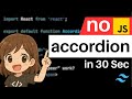 Build a CSS-Only Accordion with Tailwind CSS | No JavaScript Needed