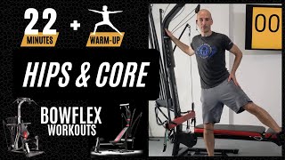 Hips \u0026 Core Bowflex Workout | 22 minutes + Warm-up | PR1000 \u0026 XCEED