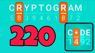 CRYPTOGRAM 220