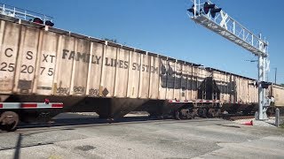 CSX Grain Train at Washington Street in Athens