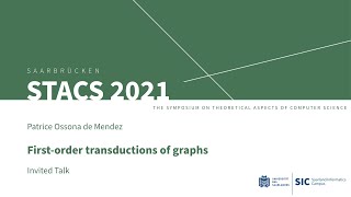 STACS 2021 | First-order transductions of graphs