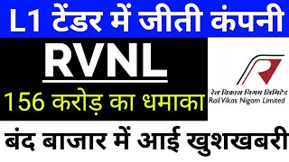 Rail Vikas Nigam Ltd Share | Rvnl Share Latest News,RVNL Ltd,RVNL Big Good News