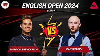 Full Match : นพพล แสงคำ vs Zak Surety | English Open 2024 - Last 64