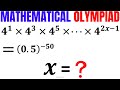 Mathematical Olympiad | Learn how to solve exponential equation quickly | Math Olympiad Training