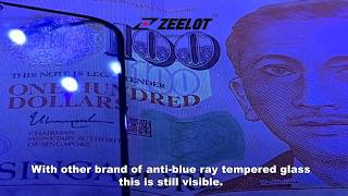 The Best Zeelot Anti-blue Ray Tempered Glass Fliter 99.9%Blue Ray. Protect eyes - anywhere for you