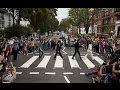 Beatles' Abbey Road crossing packed for 45th anniversary