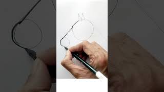 How to Draw a Horse Head Step by Step easy beginners art  #shorts  #drawing