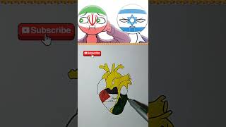 Palestine support ❤️ #trending #sprunki #countryballs #countryballart #art #shortsfeed #drawing