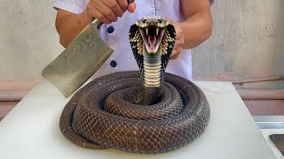 Chả rắn hổ mang đen lá lốt // Sơn Hào