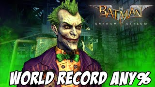 REACTING TO WORLD RECORD BATMAN ARKHAM ASYLUM SPEEDRUN!