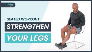 10-Minute Seated Leg Workout (With a Chair for Beginners and Seniors)