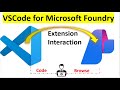 How to Work With Microsoft Foundry With VSCode | Azure AI Foundry | Azure AI |  VSCode | Gen AI