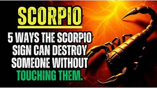 5 WAYS THE SCORPIO SIGN CAN DESTROY SOMEONE WITHOUT TOUCHING THEM.