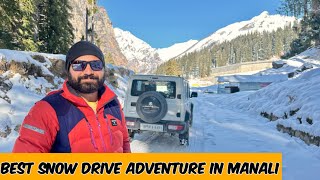 Sethan Snow Drive \u0026 Trek | A Must-Do Winter Adventure in Manali! ❄️🚗🏔️