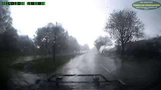 Driving in a storm mini tornado Derby 8/10/14 - Fiat Panda 4x4 Sisley