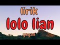 Lirik Lagu Sumbawa Lolo Lian