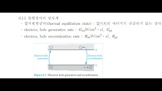 반도체 공학 6-1 Excess carrier \u0026 carrier lifetime
