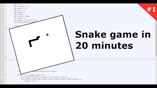 Speed Coding 1 - Making Snake game in 20 minutes (Javascript)