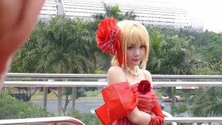 【コスプレイベント】超絶かわいい😍赤ウェディングのコスプレイヤー【FGO】Cosplay Anime Comic 생기 코스프레