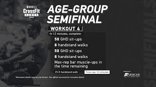 Workout 4 — 2022 Age-Group Semifinal
