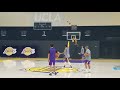 Lonzo Ball and Kyle Kuzma have half-court shot contest after practice  ESPN