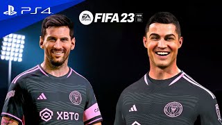 FIFA 23 - RONALDO AND MESSI PLAYING TOGETHER - INTER MIAMI FC VS PSG - PS4 Slim Gameplay