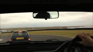 106 GTI vs Saxo VTS (4 Pots vs Standard Brakes) Anglesey Trackday February 9th 2014