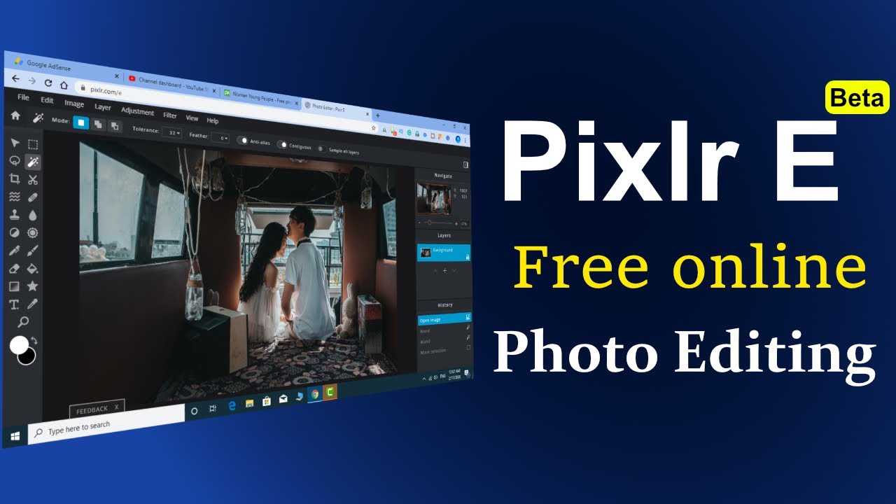 What Is New In Pixlr E || Online Free Photo Editing || How To Use Pixlr ...