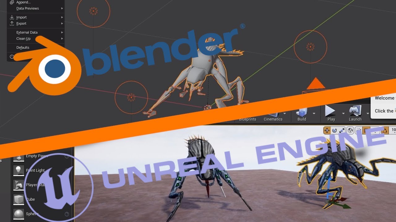 Animated Model From Blender To Unreal Engine (in Less Than 4 Minutes ...