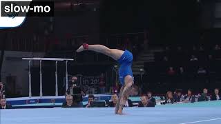 MAG 2022 Artistic gymnastics elements [C] endo roll piked to hdst. (slow-mo) [Bartolini]