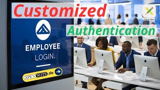 How to create a Customized authentication Employee Login System in Oracle Apex Database 👩‍💻