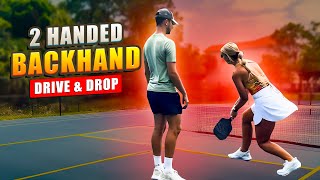 How To INSTANTLY Hit A 2 Handed Backhand Drive & Drop: Technique, Footwork, Strategy