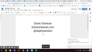 Mathtype for Google Docs