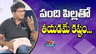 It's Very Tough to Direct a Movie With Pig: Ravi Babu Exclusive Interview About Adhugo Movie