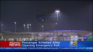 Passenger Arrested After Opening Emergency Exit On Flight