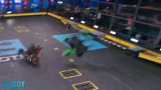 Uppercut destroys Sawblaze, a breakdown