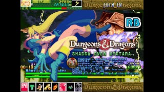 1996 [60fps] Dungeons \u0026 Dragons SOM (USA,Plus) Elf Lv8 (D mode, BOSS Rush) ALL