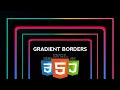 How to create gradient border in HTML & CSS | Gradient border with border-radius or Transparent BG