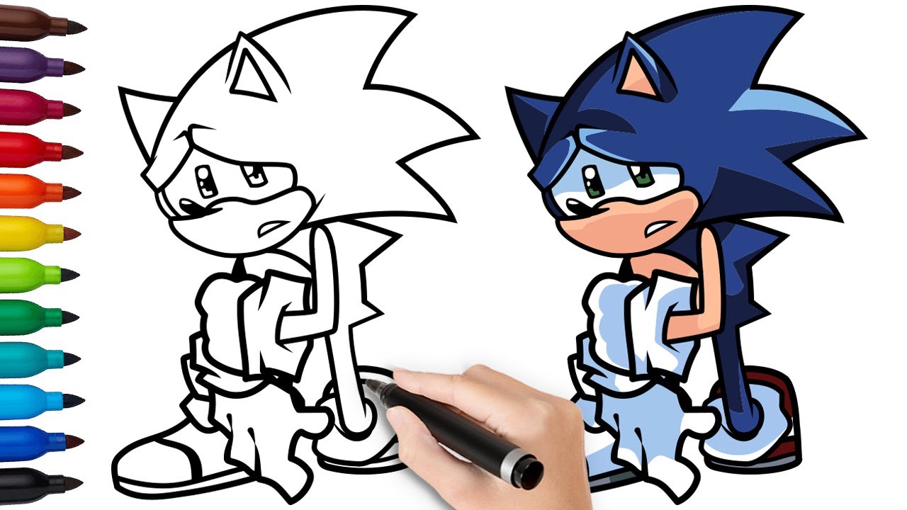 HOW TO DRAW SONIC CHAOS NIGHTMARE | Friday Night Funkin (FNF) - (Draw ...