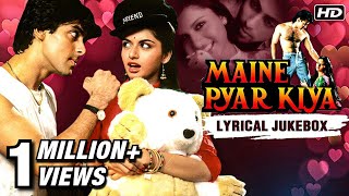 Maine Pyar Kiya Songs | Lyrical Jukebox | Salman & Bhagyashree | Kabootar Ja Ja Ja | SPB & Lata Hits