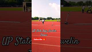 UP State #championship .🏆 #javelinthrow Nagesh thrower#un-18Boys#sports  #viral #shorts #shortsvideo