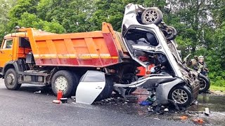 Best Dangerous idiots Truck & Car Crash 2024 | Crash & Fail Compilation 2024