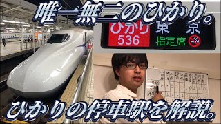 【珍しい停車駅】ひかり536号に乗ってきた。