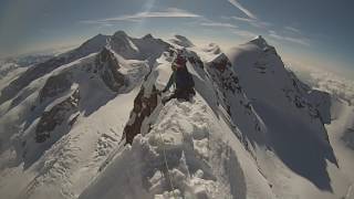 Liskamm-Traverse /  Lyskamm-Traverse  4480m - 4527m (28.06.2016) HD